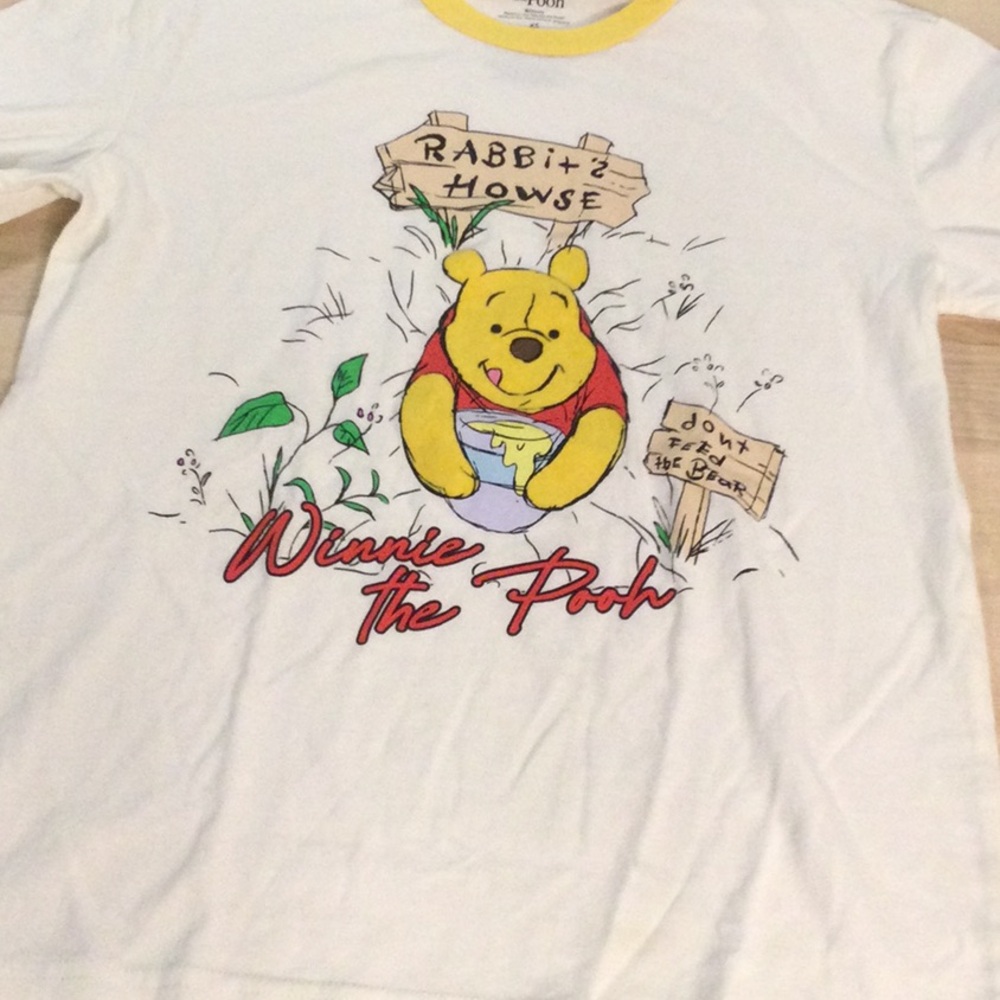 Disney Winnie the Pooh Tee - White and Yellow